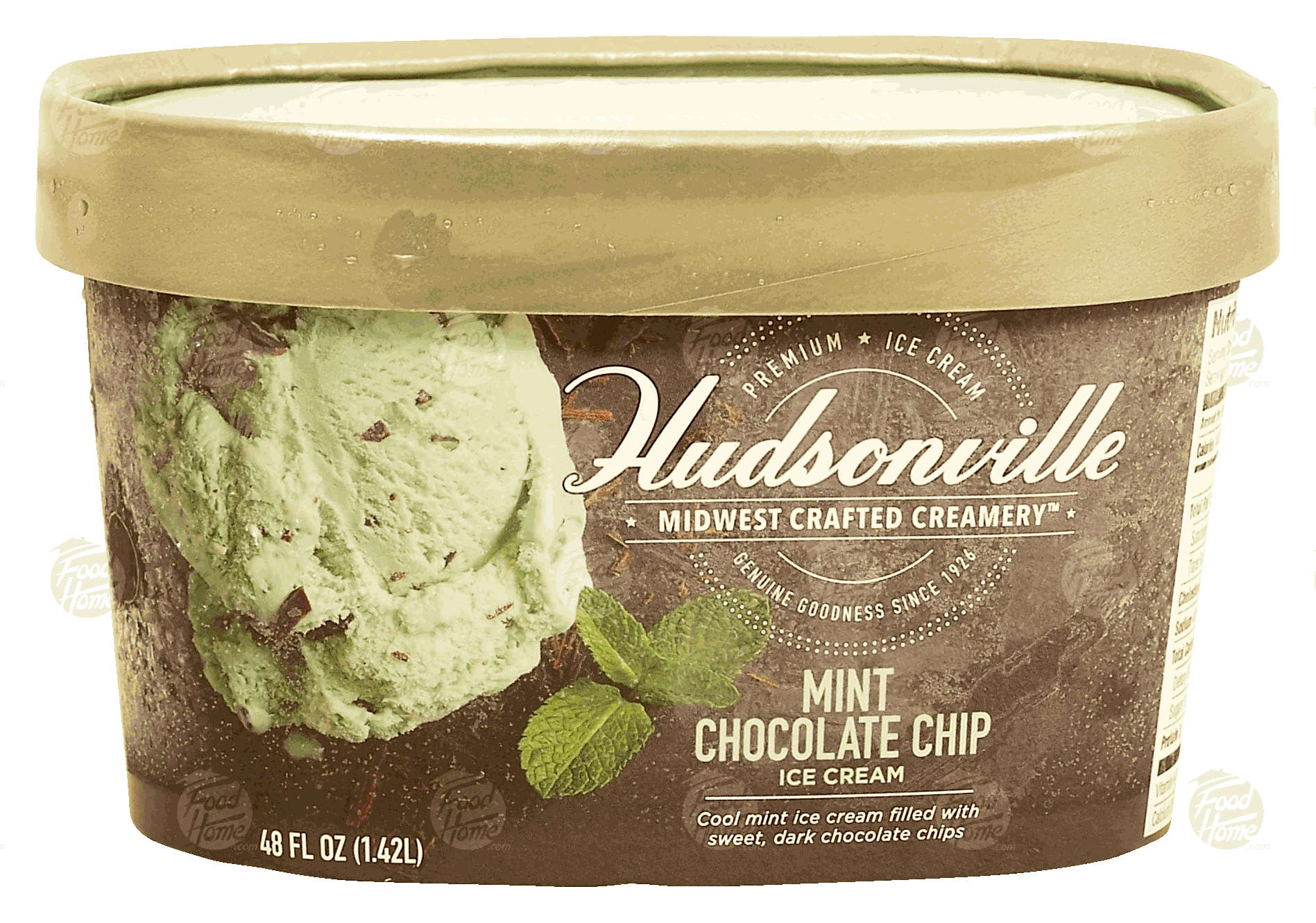 Hudsonville Midwest Crafted Creamery mint chocolate chip ice cream Full-Size Picture